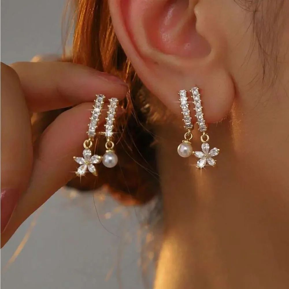 Pearl Drop Earrings #2108